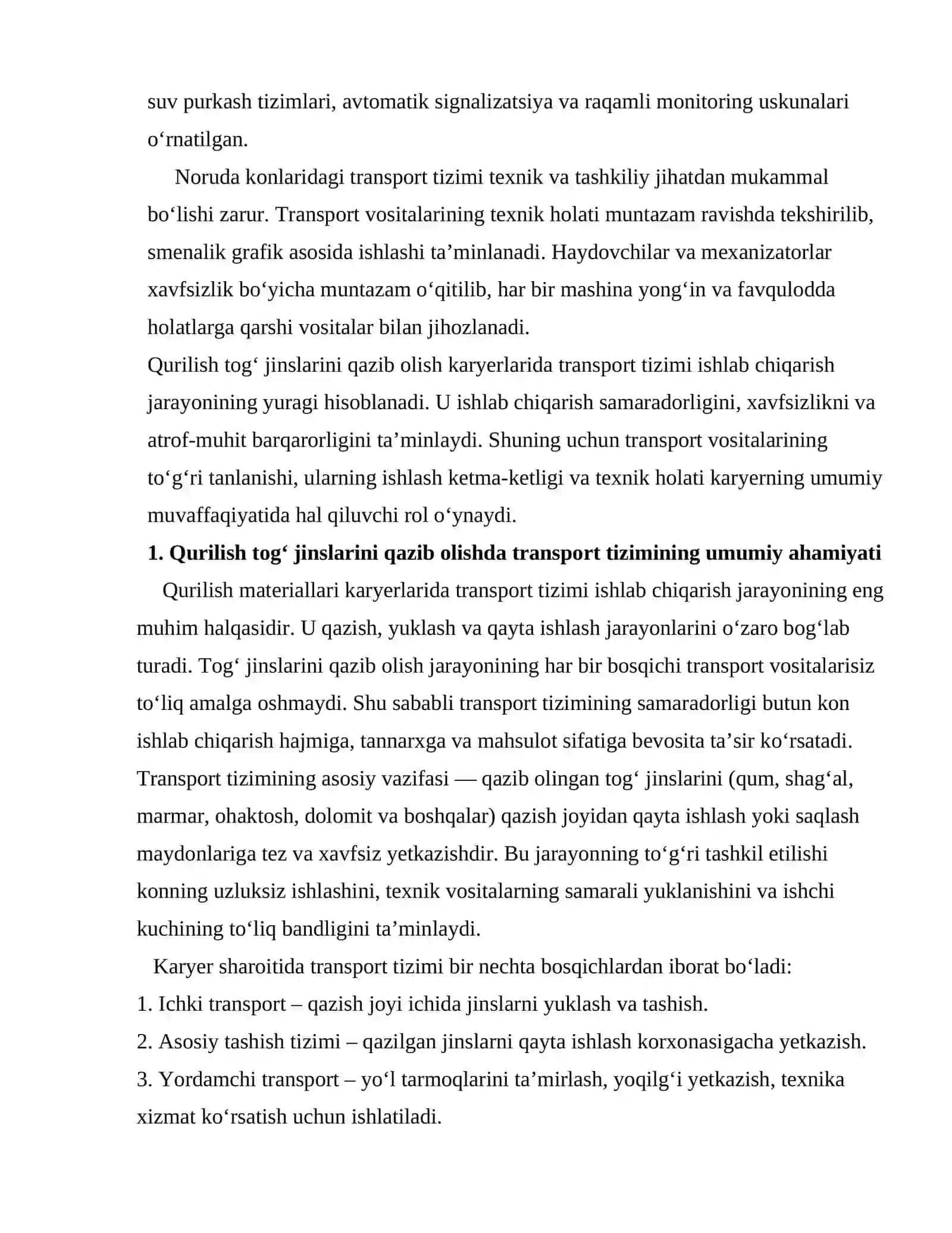Noruda konlari, ya’ni qurilish tog‘ jinslarini qazib olish karyerlari 3