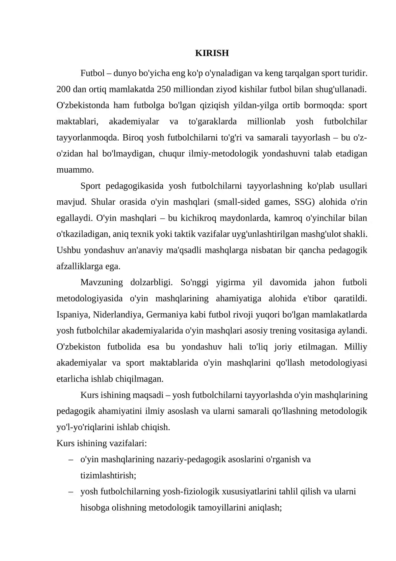Yosh futbolchilarni tayyorlashda o'yin mashqlarining pedagogik ahamiyati 3