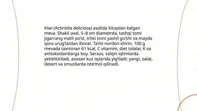 Kiwi - summary writing 3