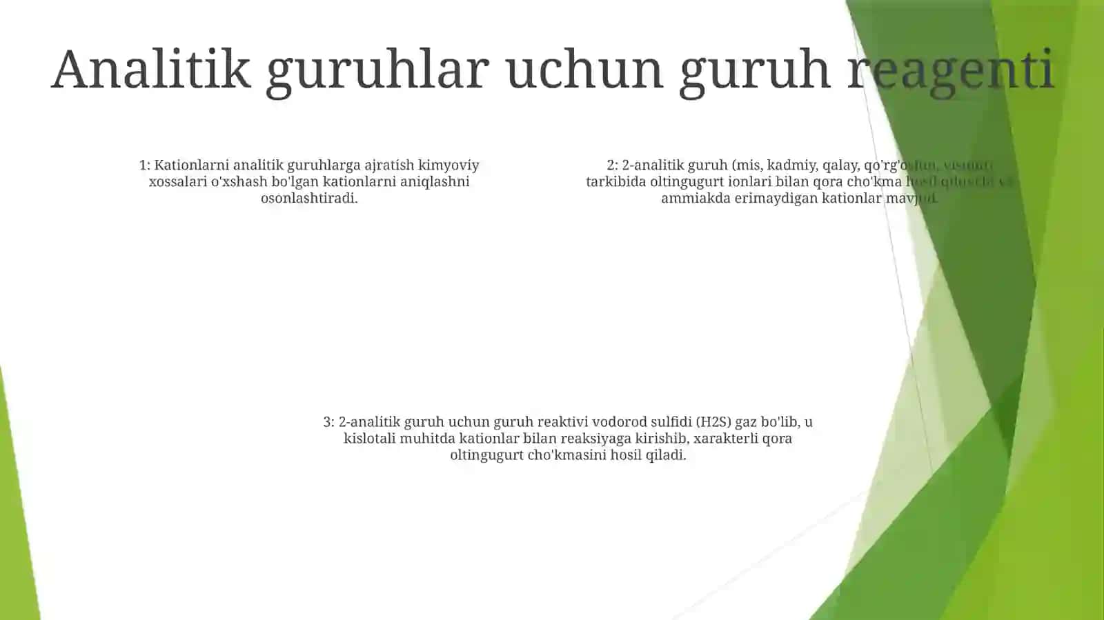 Analitik Guruh Kationlarining Umumiy Tafsifi Va Guruh Reagenti 3