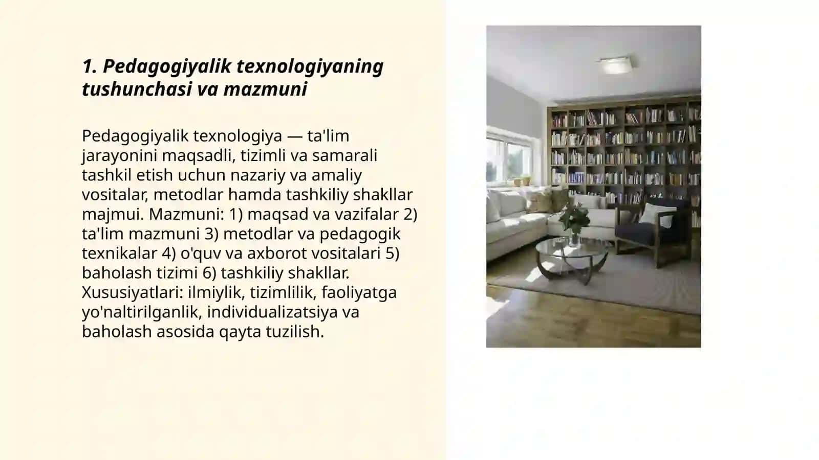 Pedagogiyalik texnologiyaning ilmiy nazariy asoslari 3