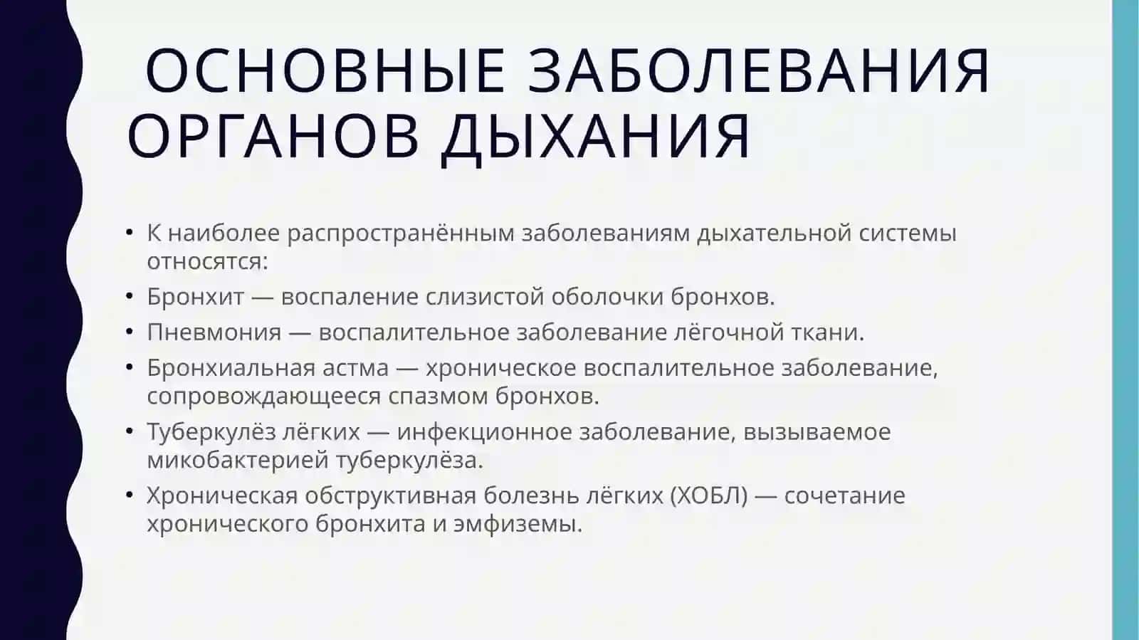 Заболевания органов дыхательной системы 3