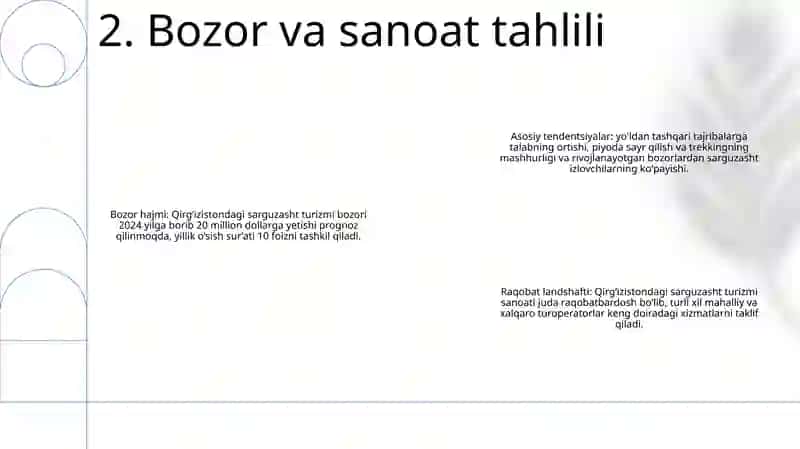 Kirasvord Tayorlash Turizm 3