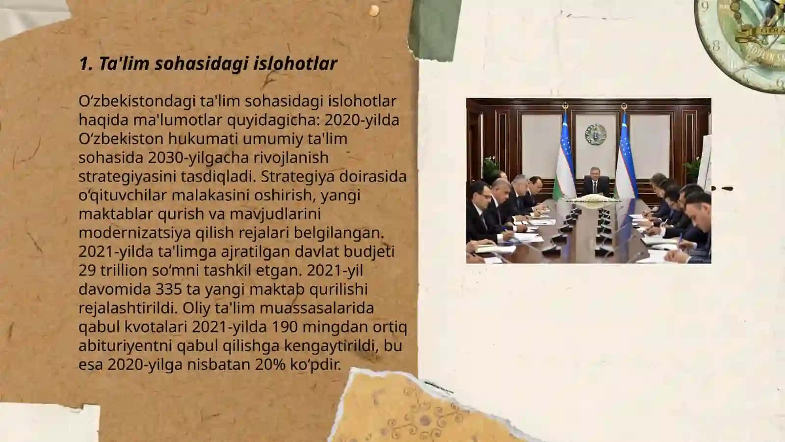 Ta'lim sohasidagi islohotlar 3