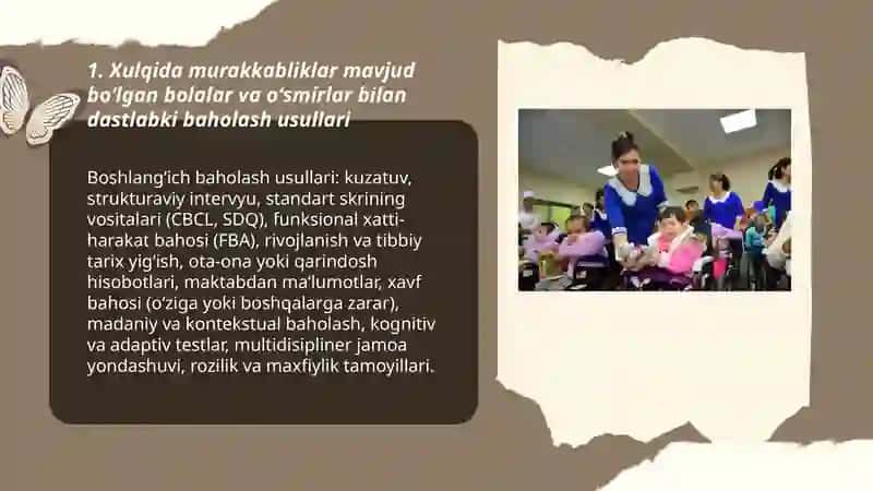 Xulqida murakkabliklar mavjud boʻlgan bolalar va oʻsmirlar bilan ijtimoiy ish olib borish 3