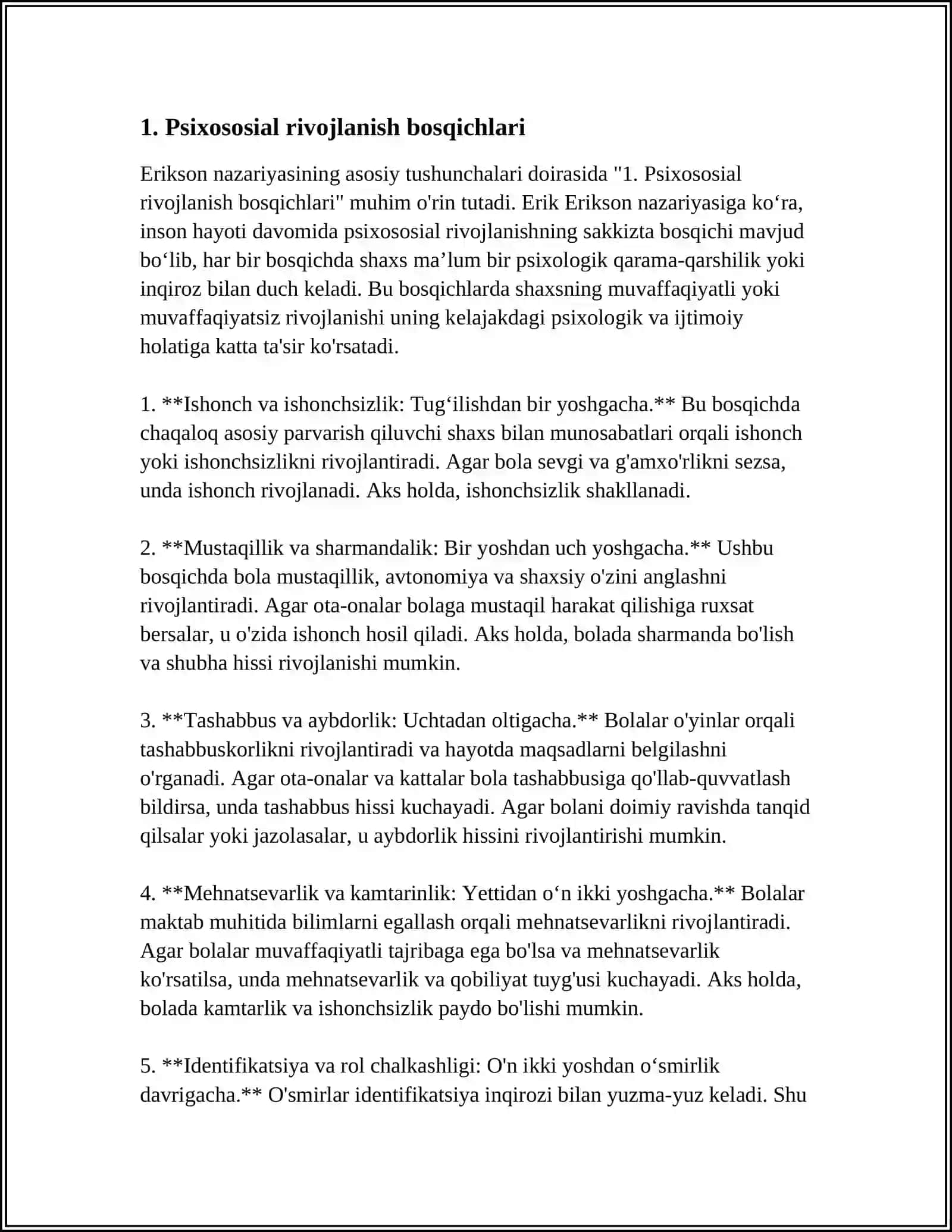 ERIKSON NAZARIYASINING ASOSIY TUSHUNCHALARI 3