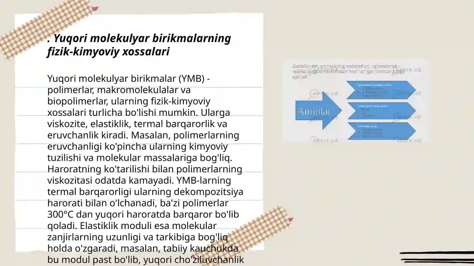 Yuqori molekulyar birikmalar eritmalarning xossalari. Qonning realogik xossalari 3