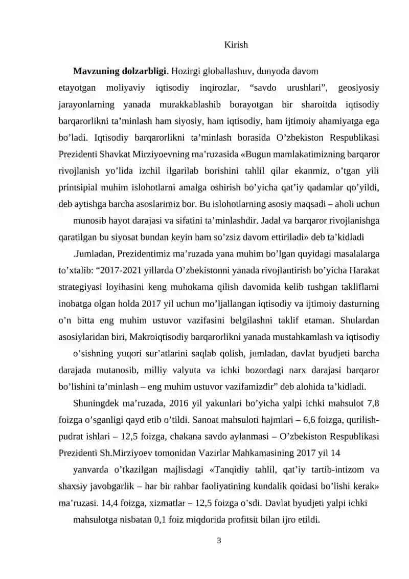 Iqtisodiy o'sishning mohiyati, asosiy tavsifnomasi va modeli 3