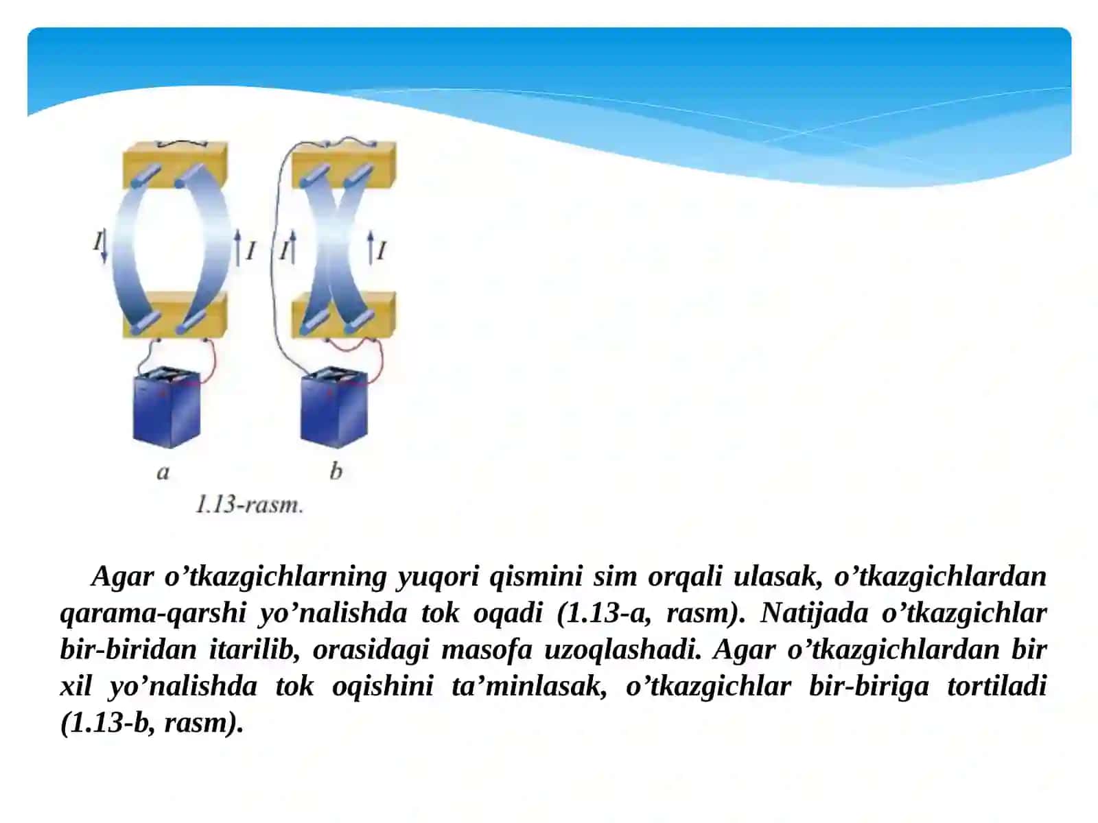 TOKLI O’TKAZGICHLARNING O’ZARO TA’SIRI 3