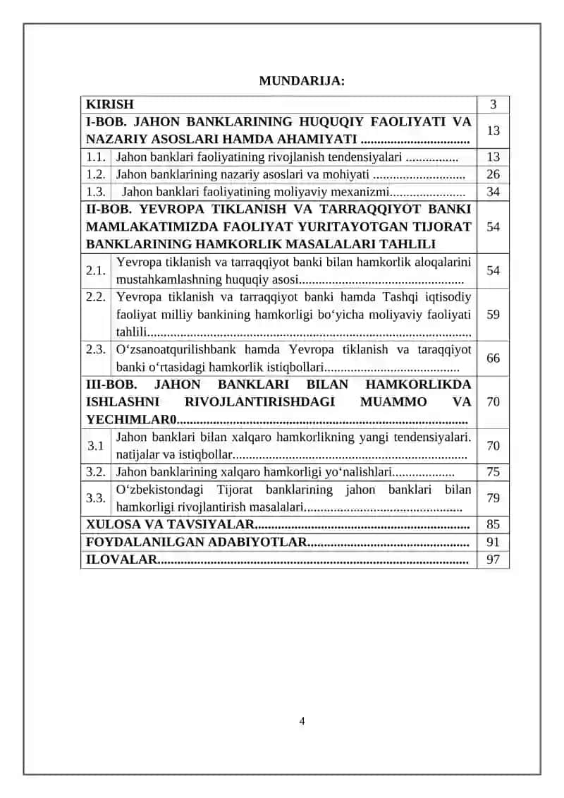 JAHON BANKLARI BILAN HAMKORLIKDA ISHLASHNI RIVOJLANTIRISH YO‘LLARI 3
