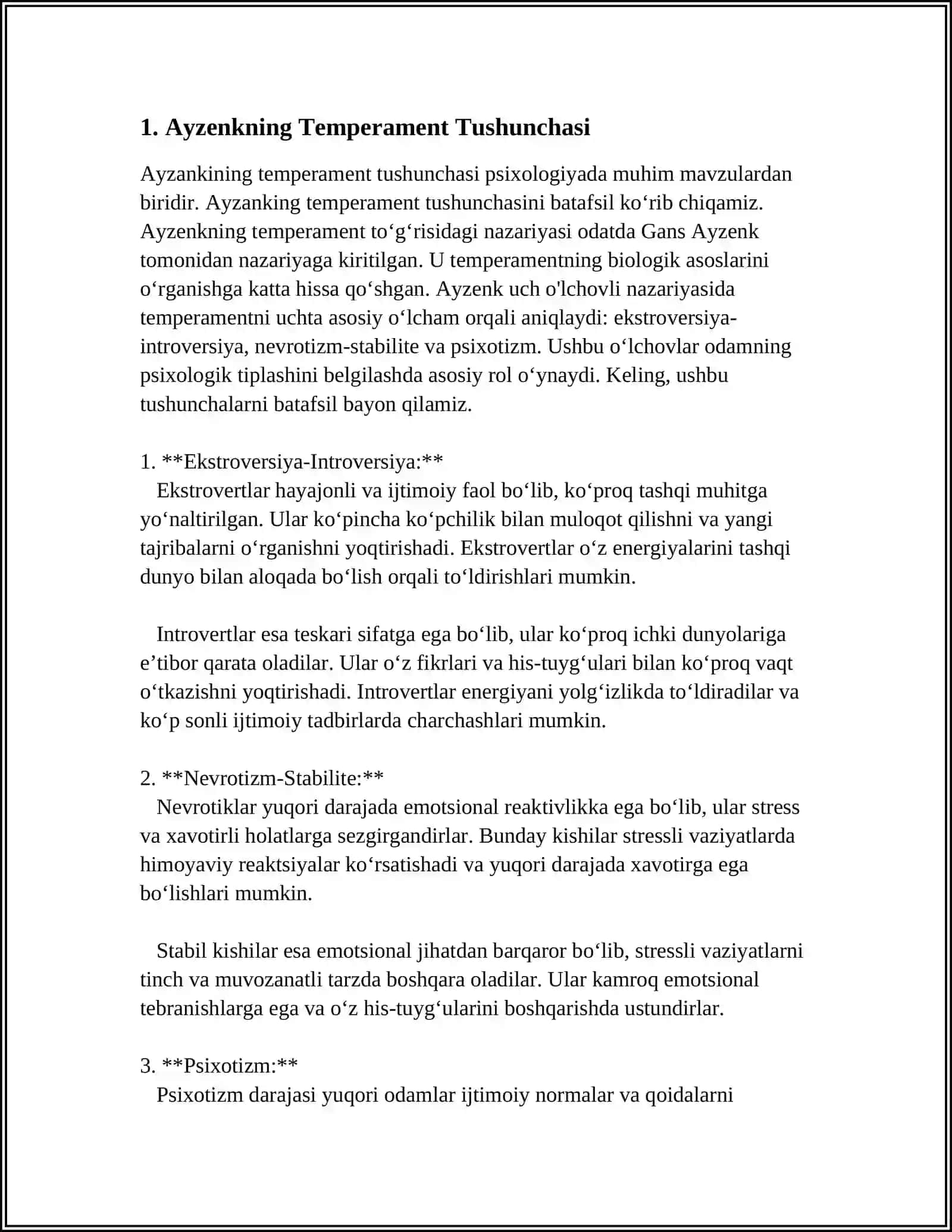 AYZENKNING TEMPERAMENTNI ANIQLASH METODIKASI 3