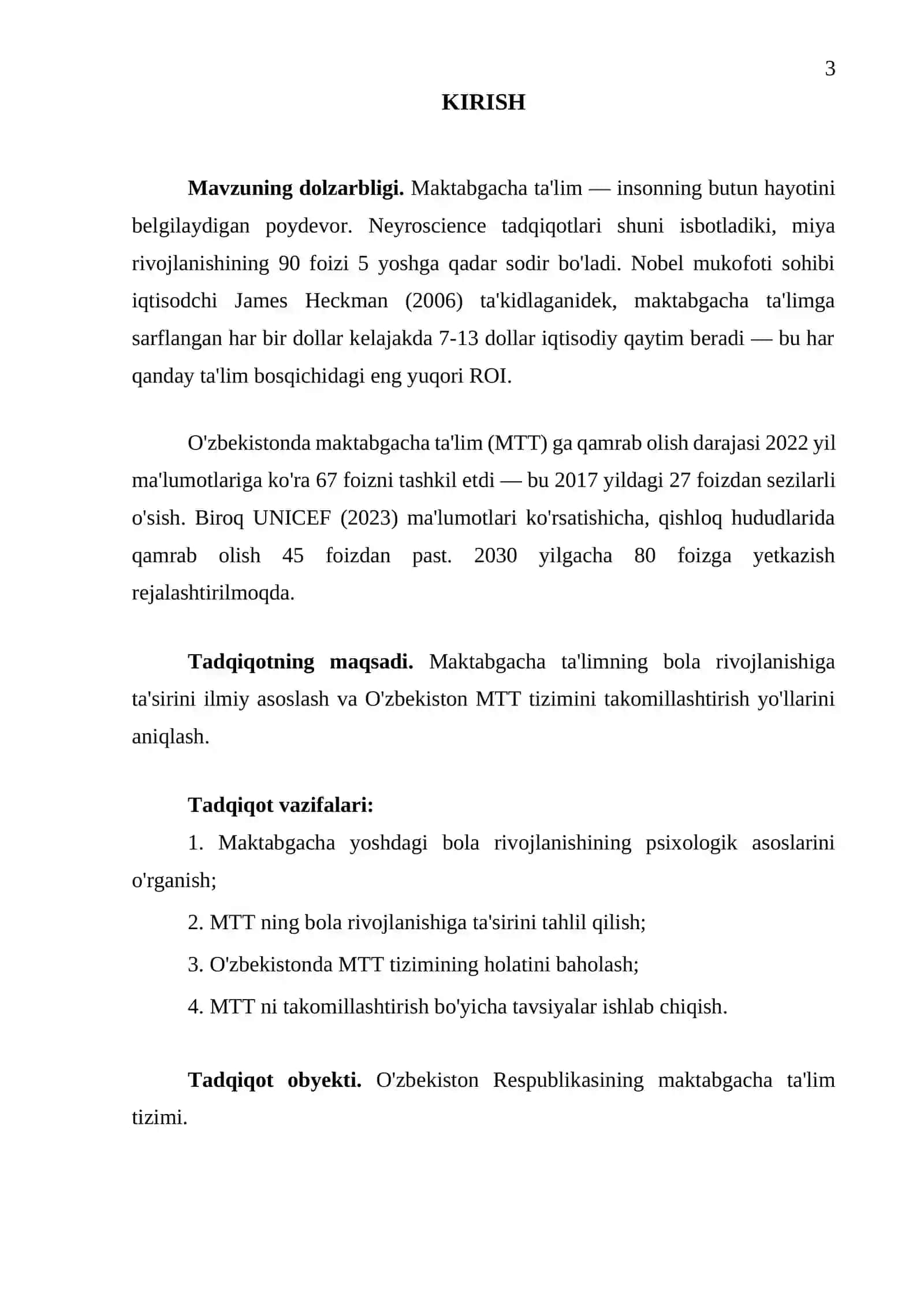 Maktabgacha ta'limning bola rivojlanishidagi ahamiyati 3