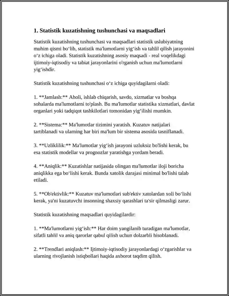 STATISTIK KUZATISH USLUBIYATI 3