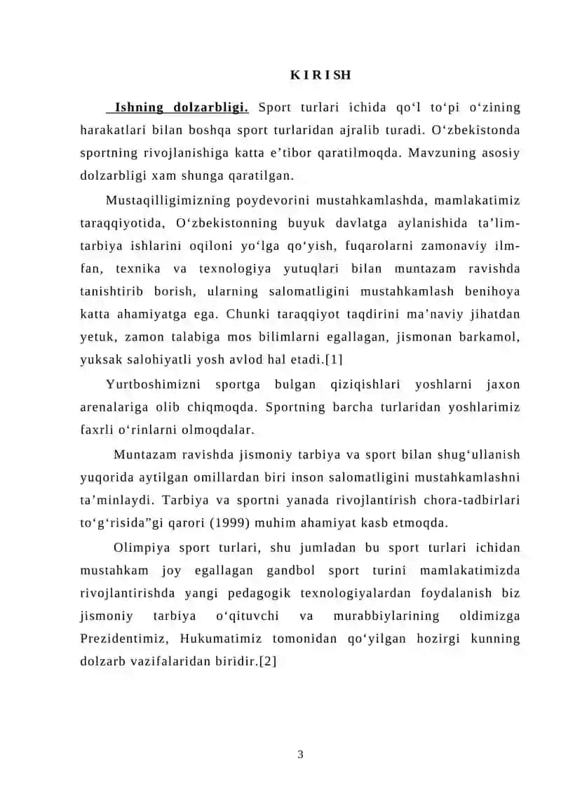 Yuqori sinflarda qo‘l to‘pi darslarini o‘tkazish 3