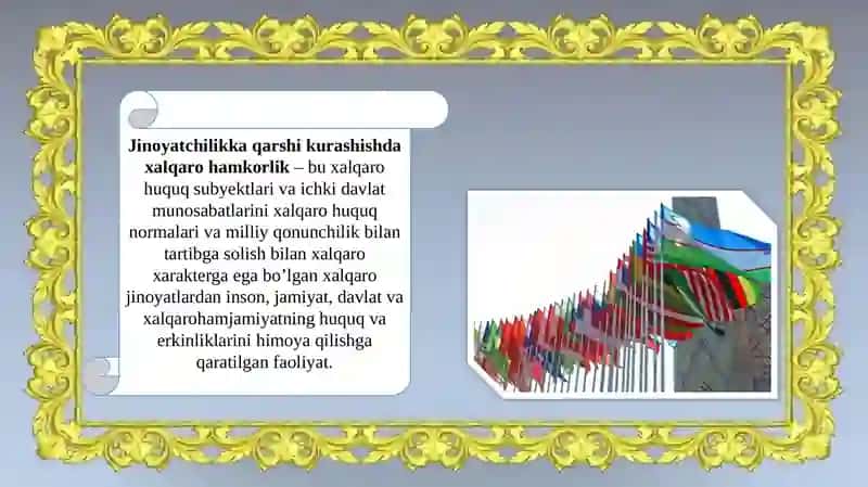 Jinoyatchilik bilan kurashda xalqaro hamkorlik 3