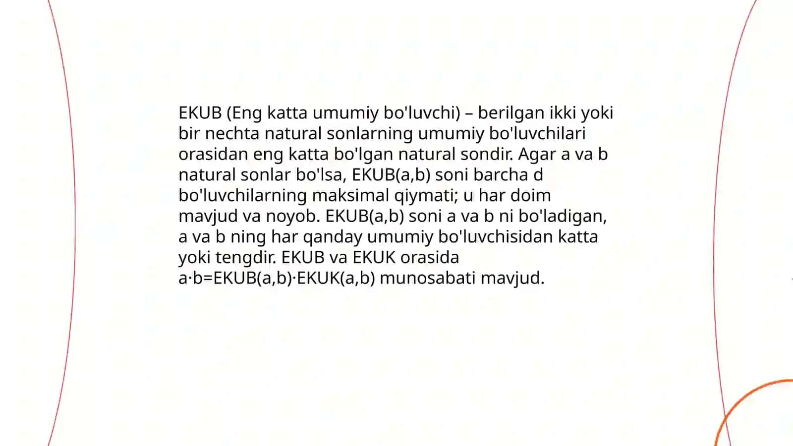 Natural sonlarning EKUBlari 3