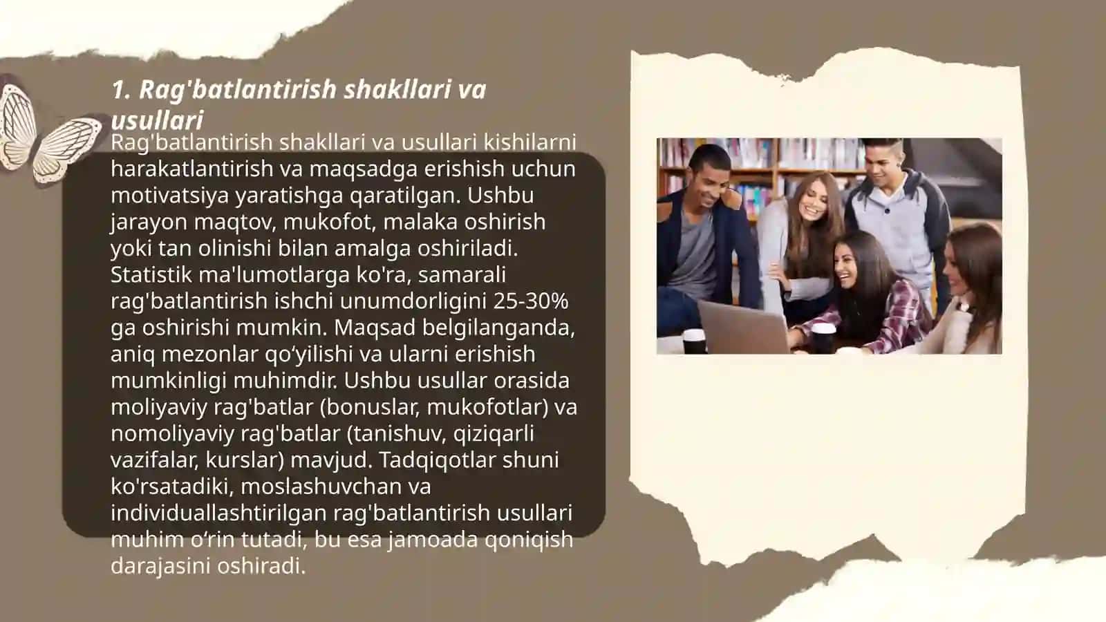 Rag'batlantirish shakllari va usullari 3