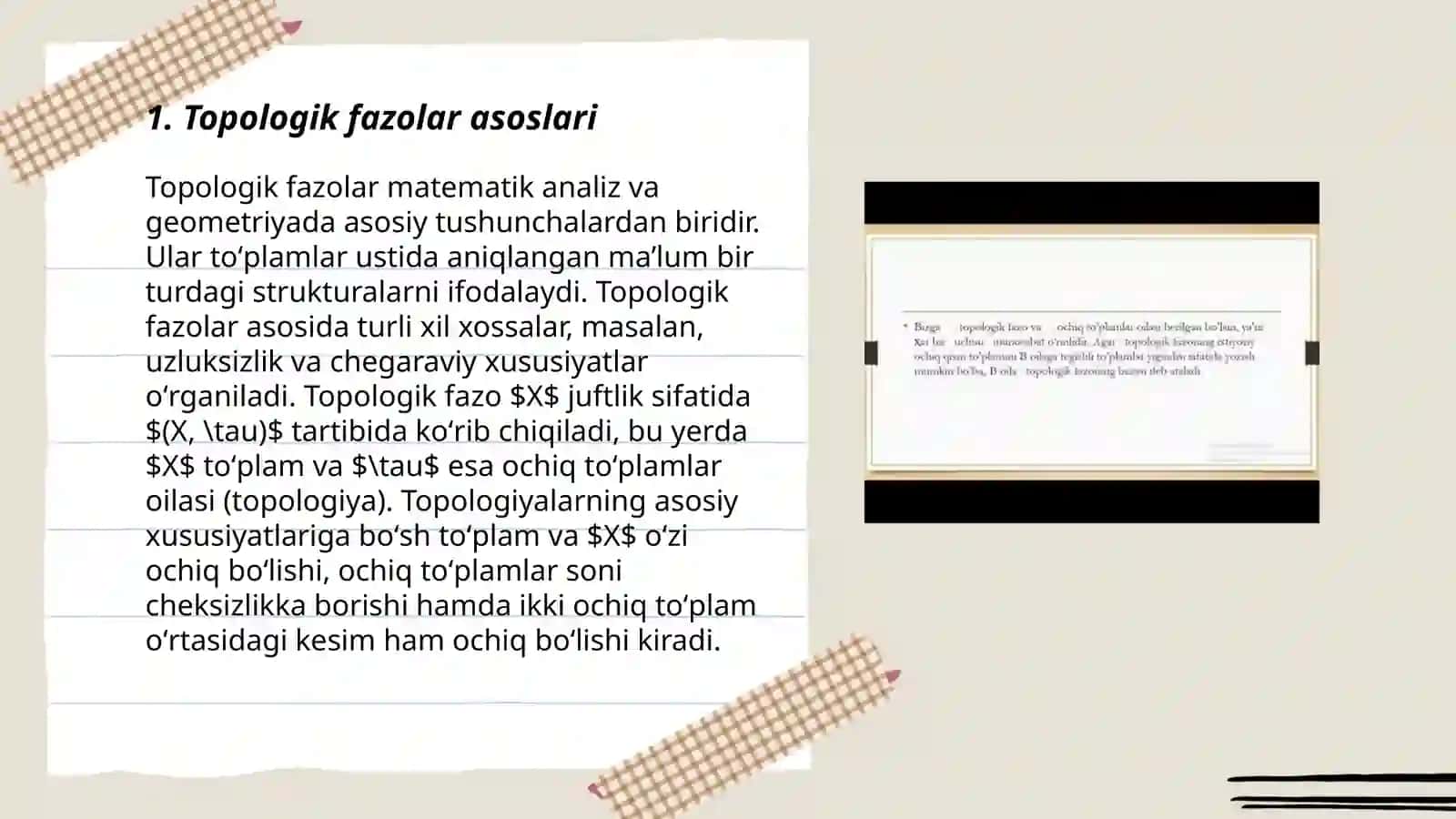 Topologik fazolar asoslari 3