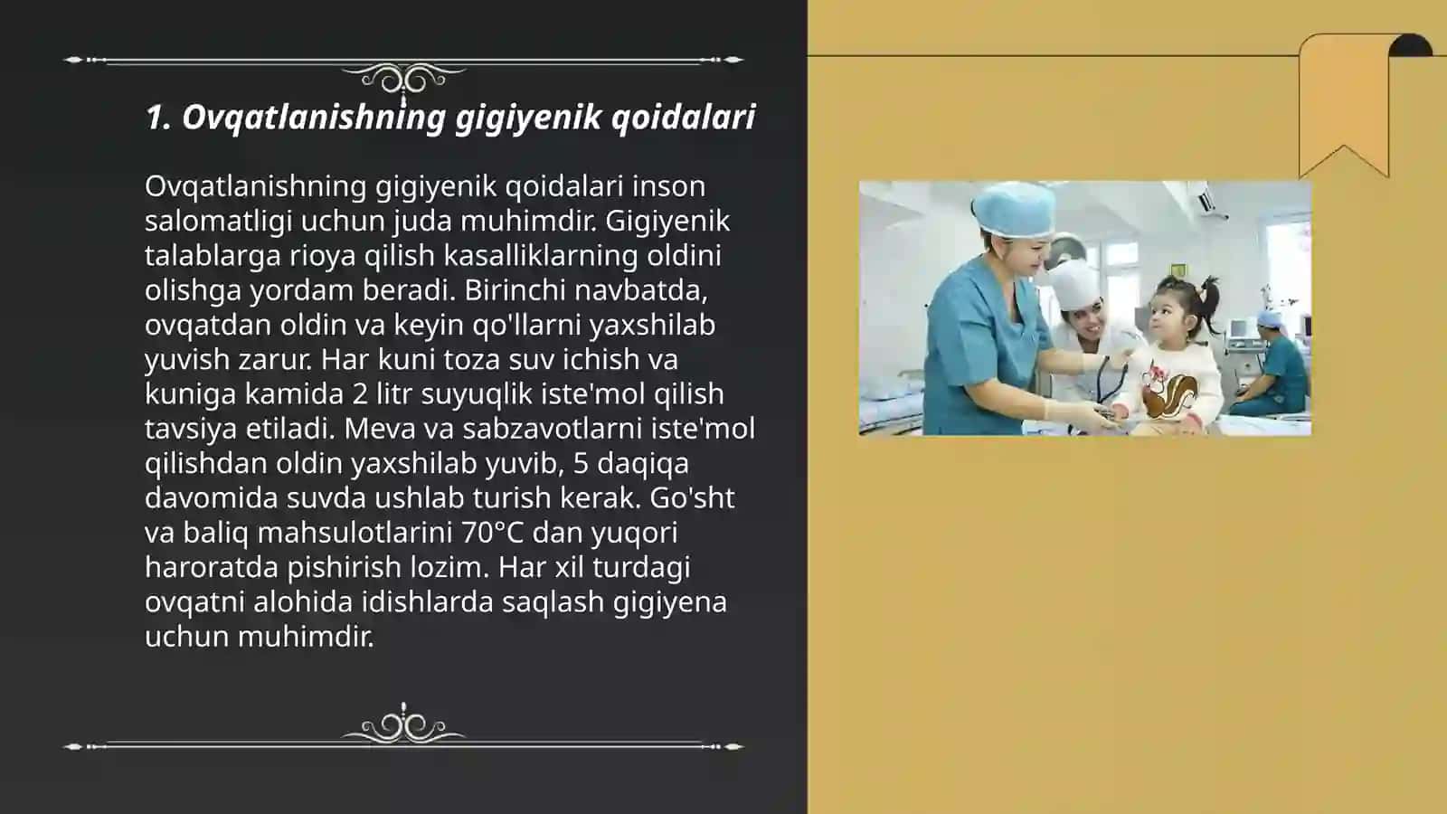 Bolalar va oʻsmirlar ovqatining gigiyenik asoslari 3