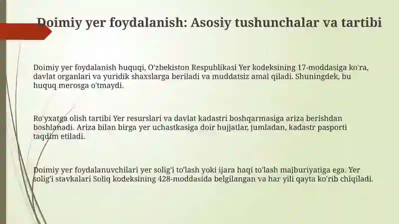 Doimiyyerlardanfoydalanuvchilarniroʻyxatgaolish 3