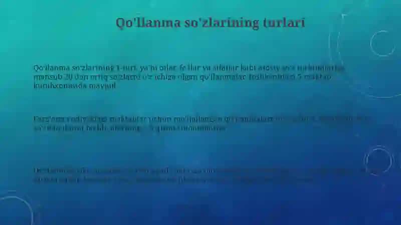 Qo'llanma va alohida olingan soʻzlar 3