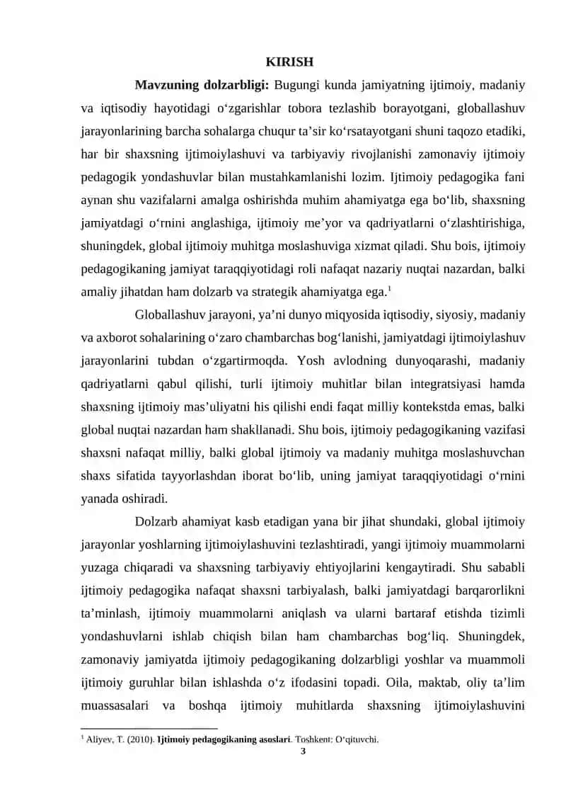 Ijtimoiy Pedagogika va jamiiyat taraqqiyoti 3