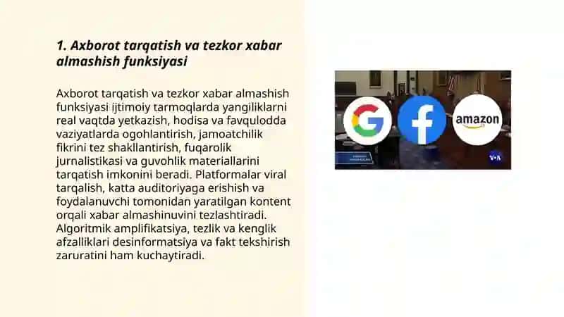 Axborot tarqatish va tezkor xabar almashish funksiyasi 3