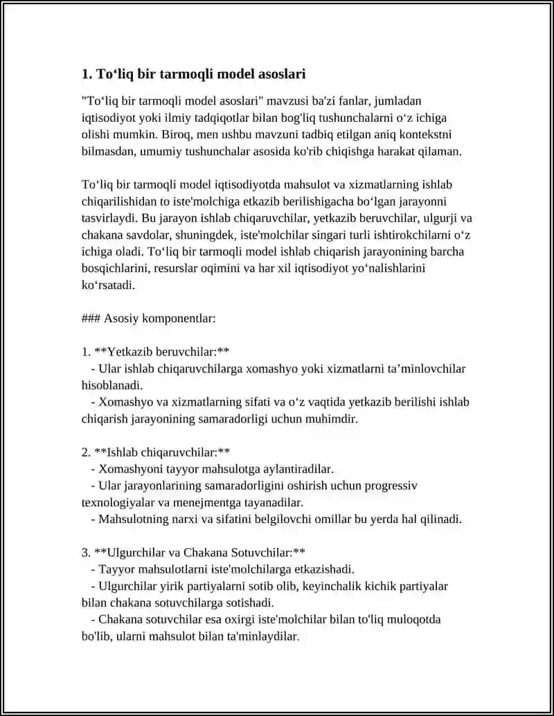 TOʻLIQ BIR TARMOQLI NEOKLASSIK OʻSISH MADELI 3