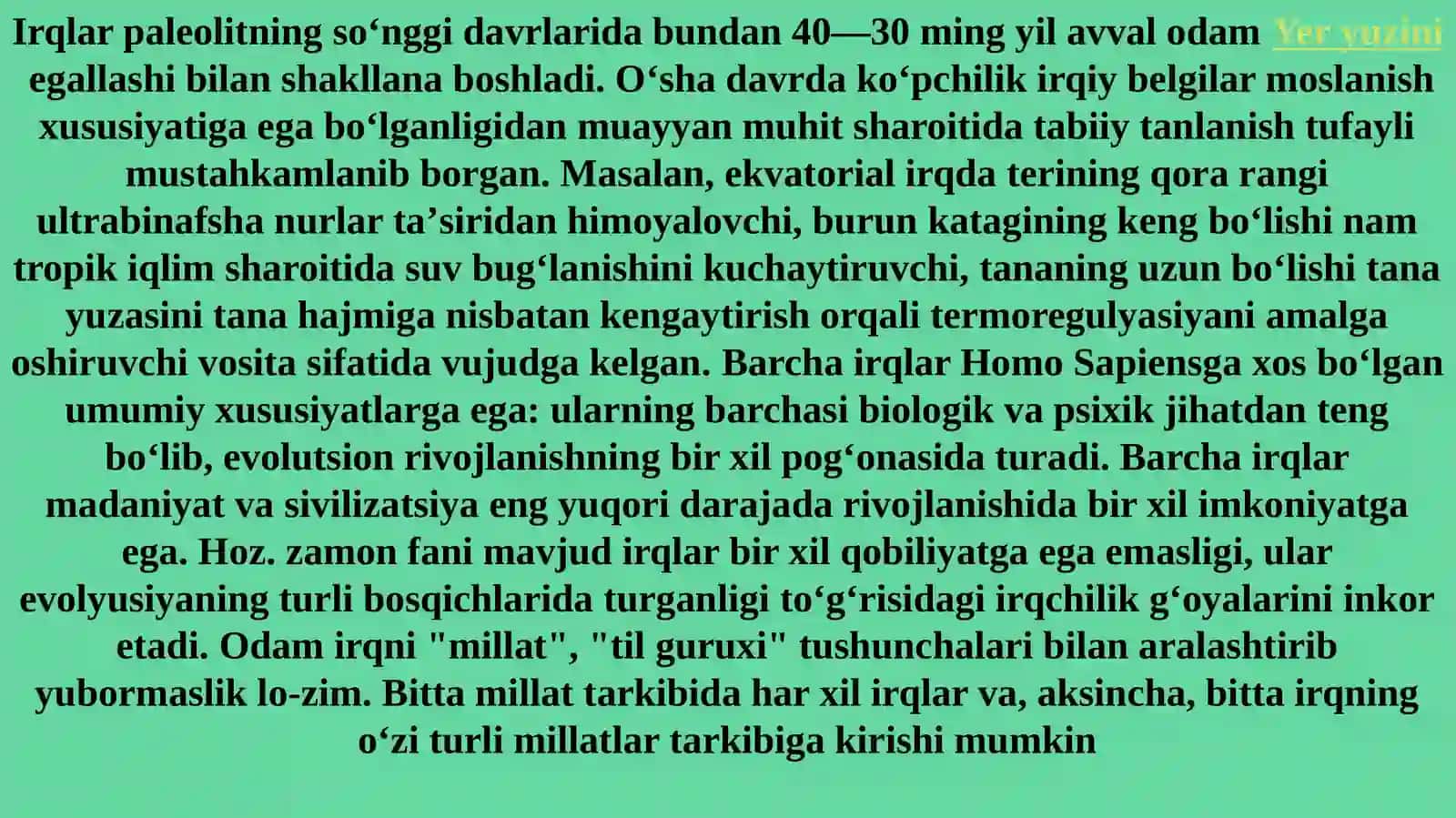Antropologiyada irqlar va uning dinamikasi masalasi 3