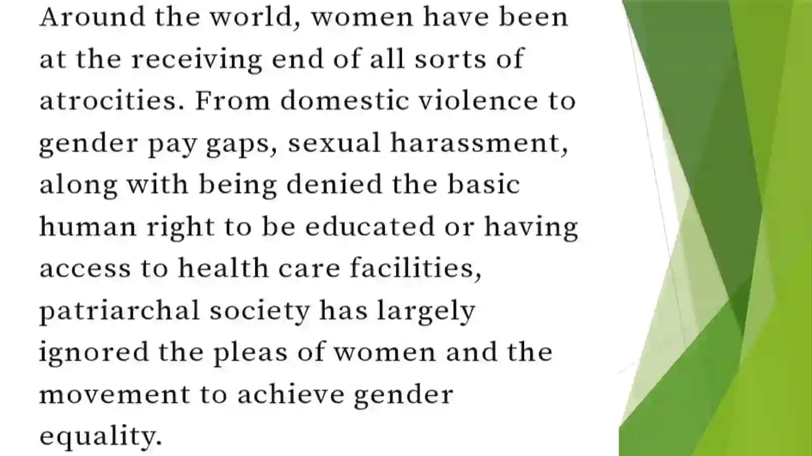 Gender quality 3