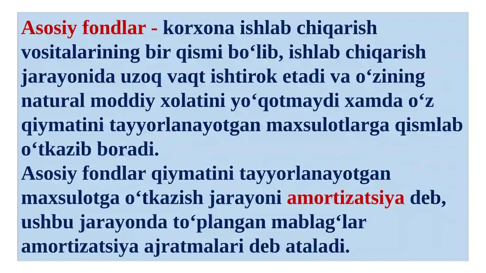 Asosiy Fondlar va Ishlab Chiqarish Jarayoni 3