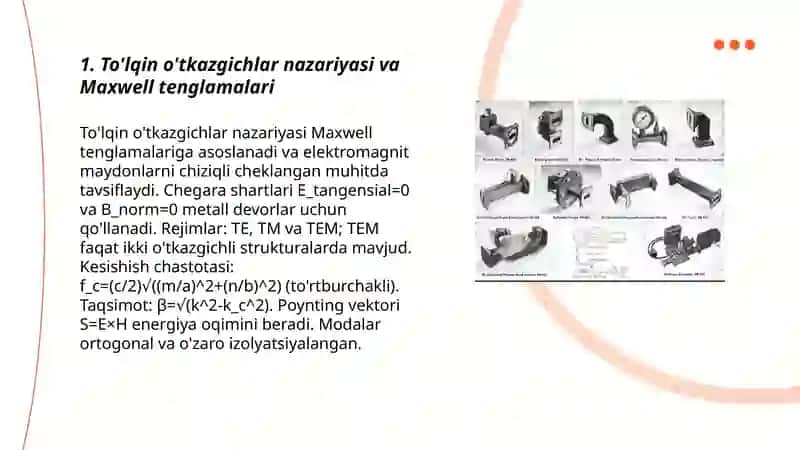 To'lqin o'tkazgichlar (volnovodlar) 3