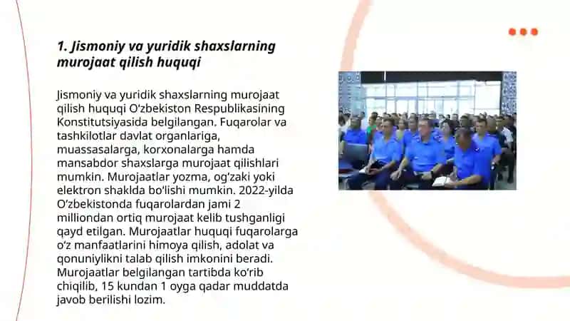 Jismoniy va yuridik shaxslarning murojaatlari to'grisidagi qonuni 3