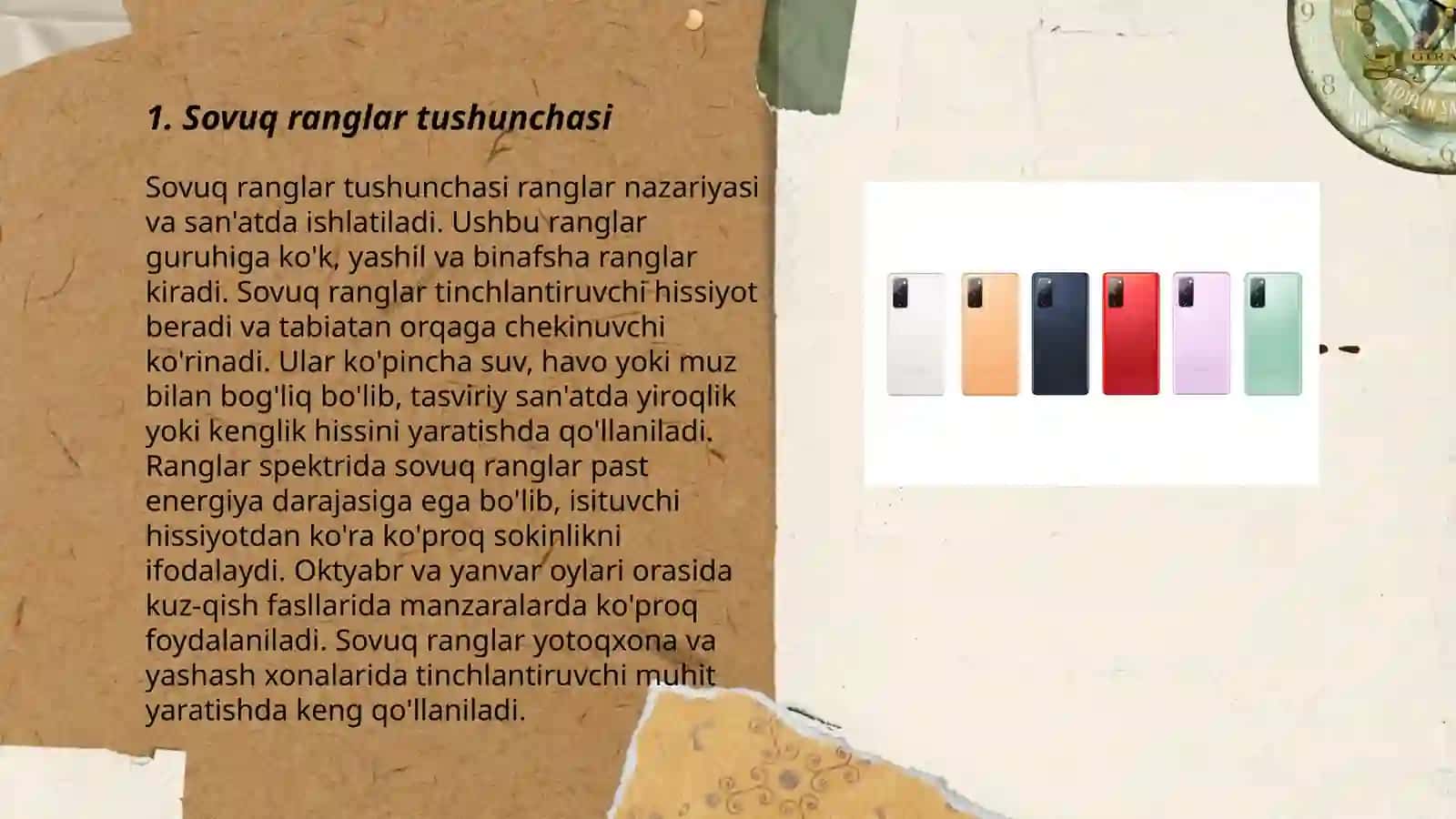 Sovuq va iliq ranglar tògrisida ma'lumot 3