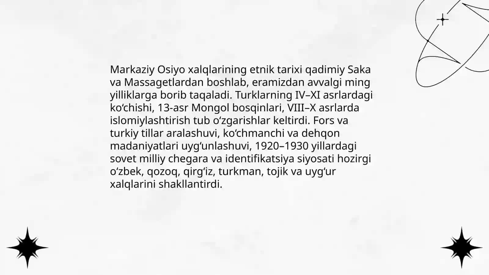 Markaziy Osiyo xalqlarining etnik xususiyatlari 3