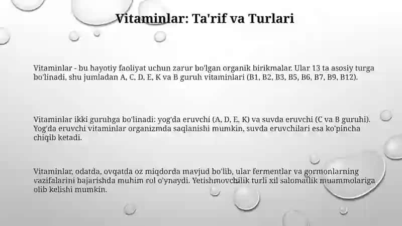 Vitaminlar 3