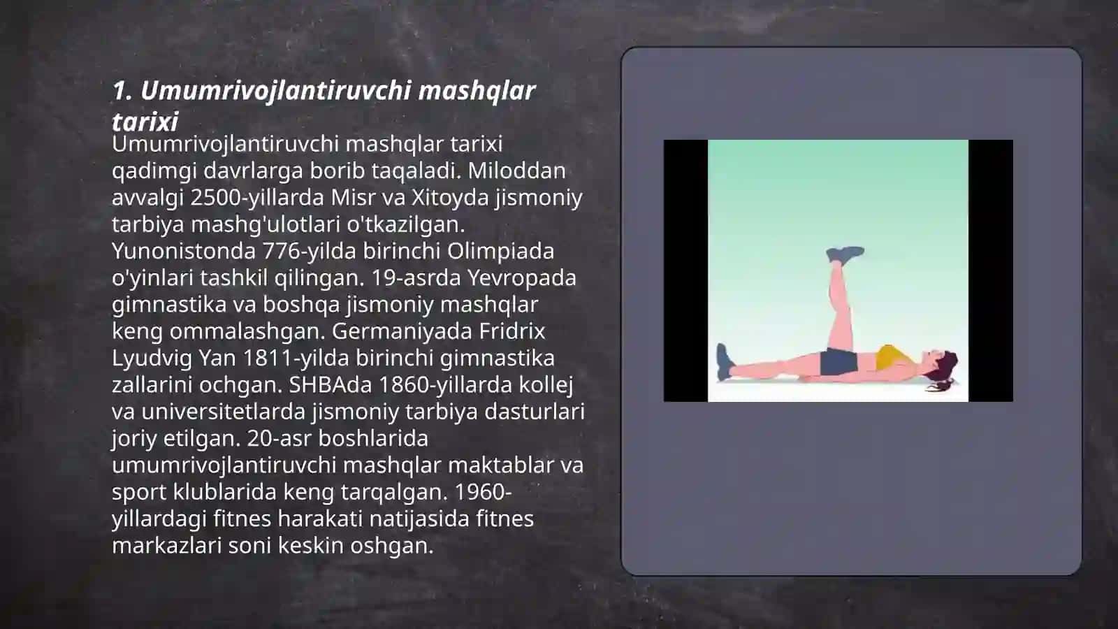 Umumrivojlantiruvchi mashqlar 3