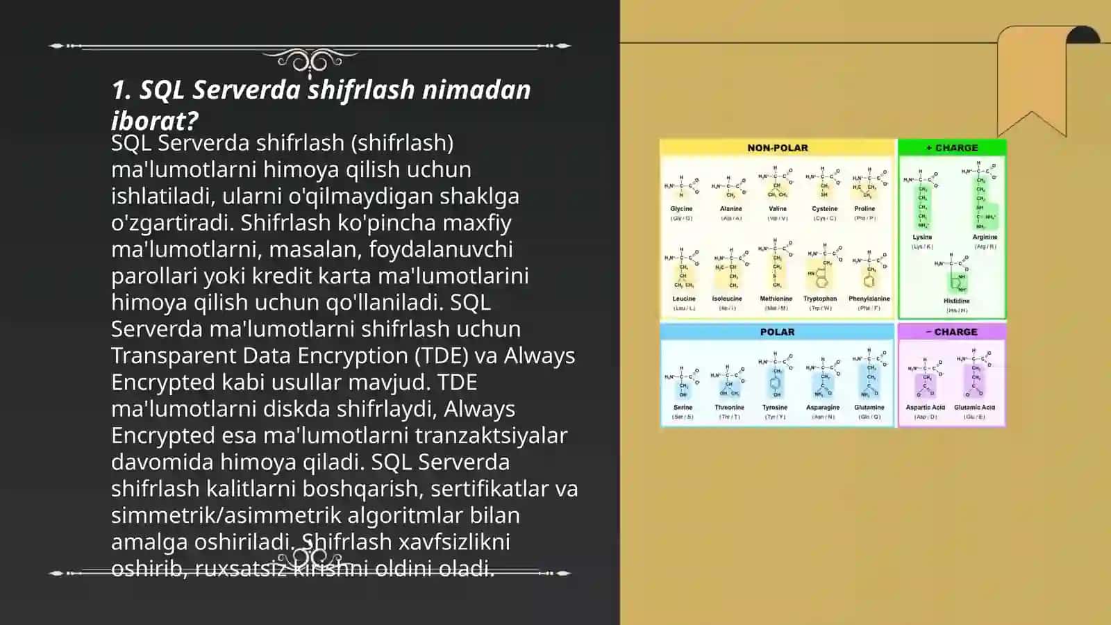 SQL Serverda shifrlash va kriptografik funksiyalarni qoʻllash 3