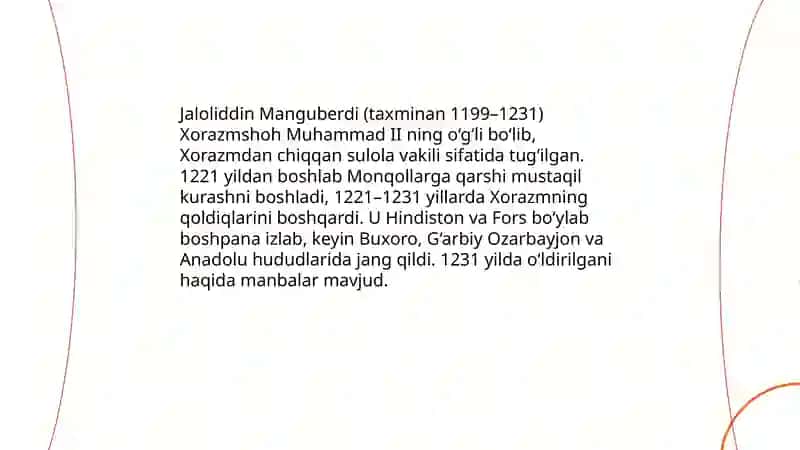 Jaloliddin Manguberdi-yurt ozodligi kurashchisi 3