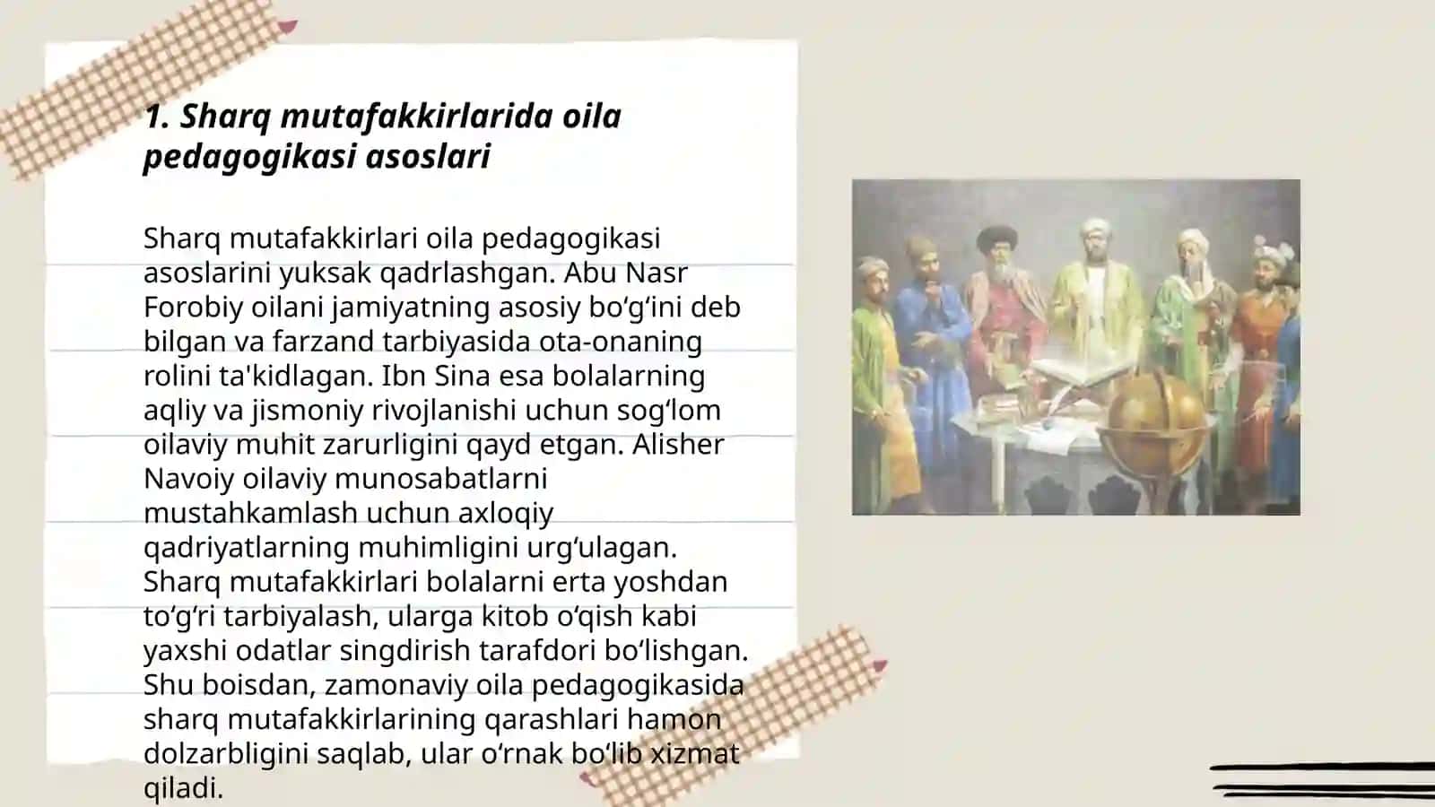 Sharq va g‘arb mutafakkirlari manbaalarida oila pedagogikasi fanining rivojlanishi 3
