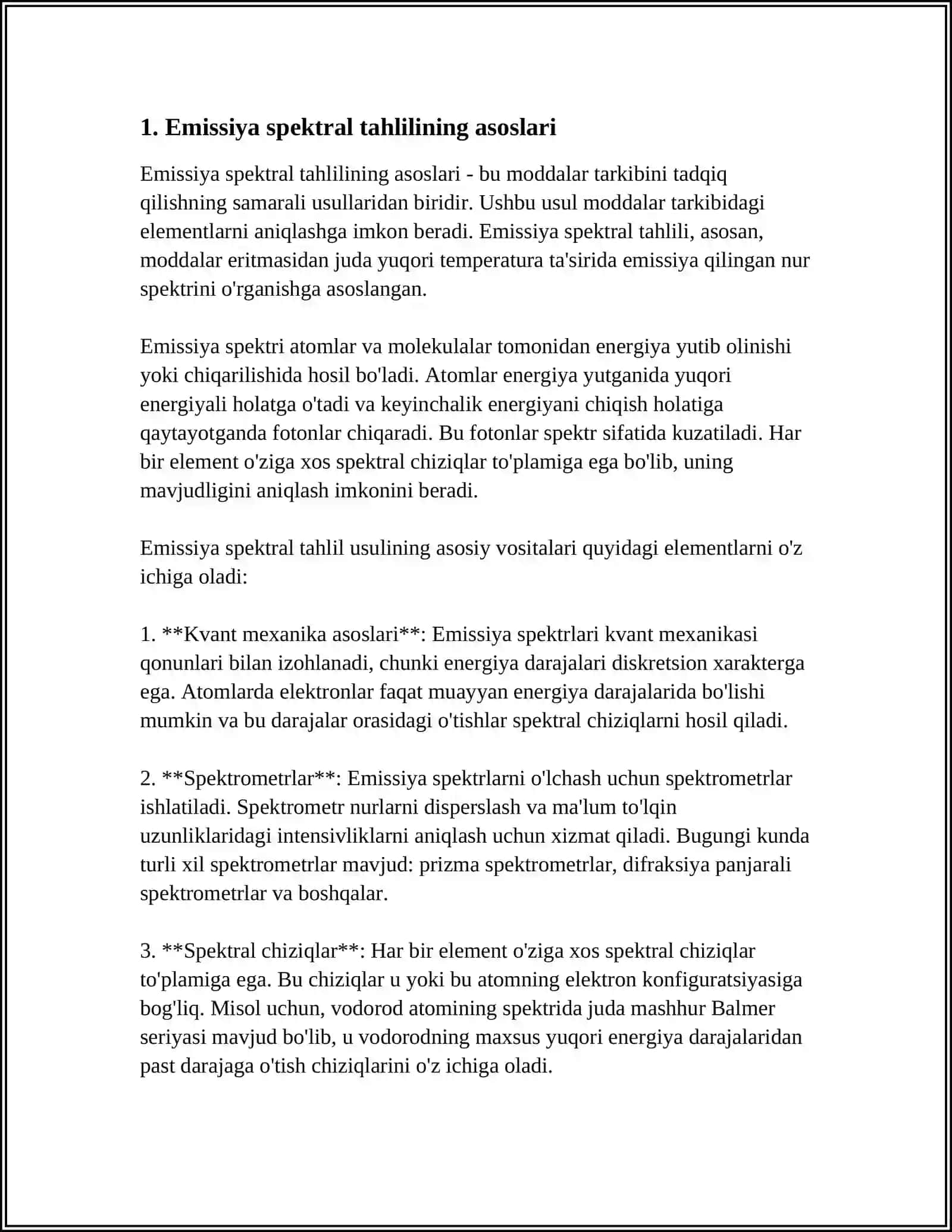 EMISSIYA SPEKTRAL TAHLILI 3