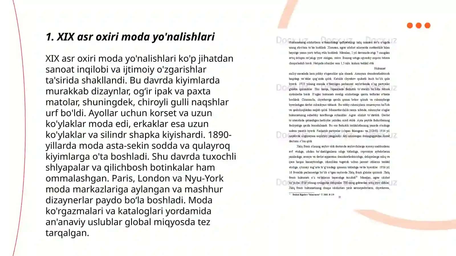 Estet liboslar tarixi 3