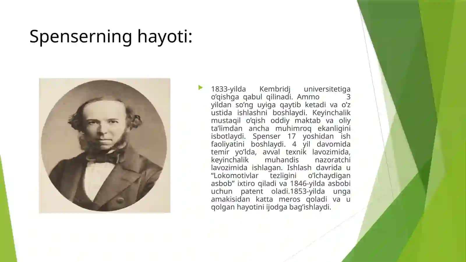 Gerbert Spenserning sotsial institut haqidagi qarashlari 3