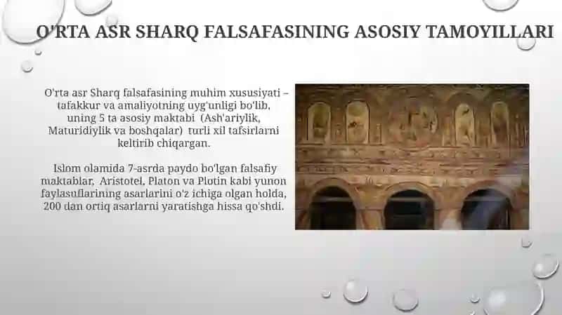 Oʻrta asr Sharq falsafasi va uygʻonish davri xususiyatlari 3