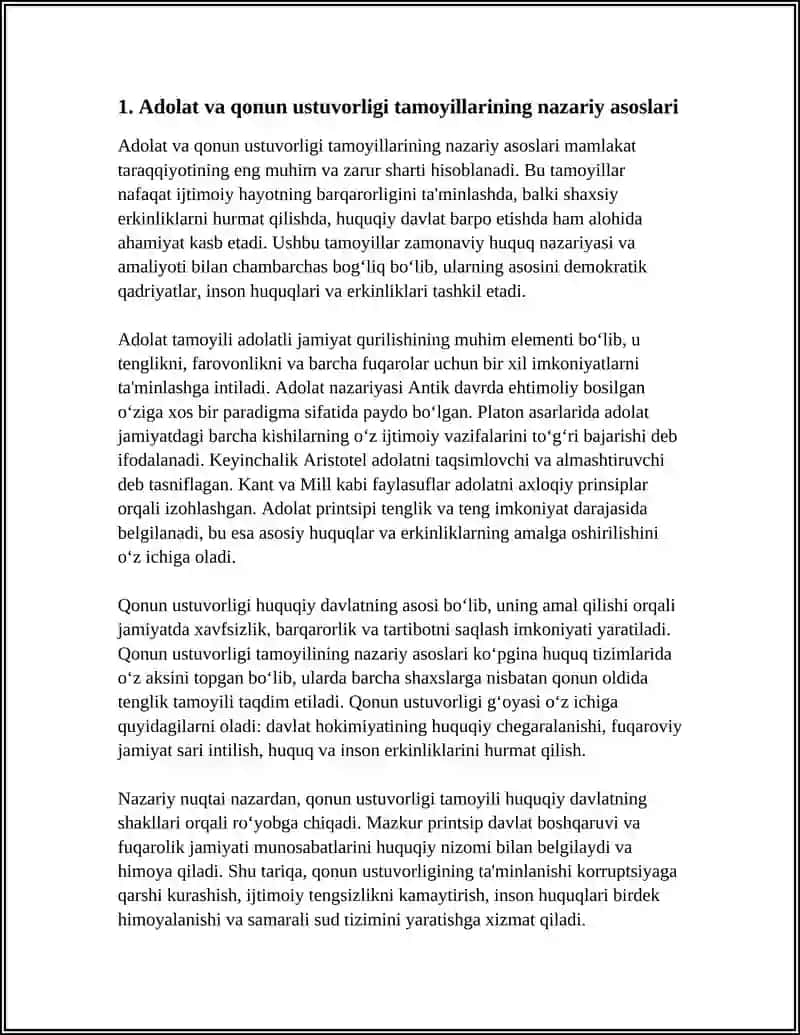 Adolat va Qonun Ustuvorligi Tamoyillari 3