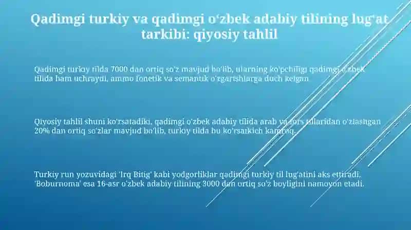 Eski turkiy tilva eskiòzbek adabiy tili sòz boyligining leksikografik asarlarda aks etishi 3