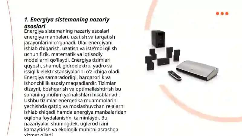 Energiya sistemaning holat funksiyasi sifatida.Ilgarilanma va aylanma harakatda ish va kinatik energiya.Quvvat 3