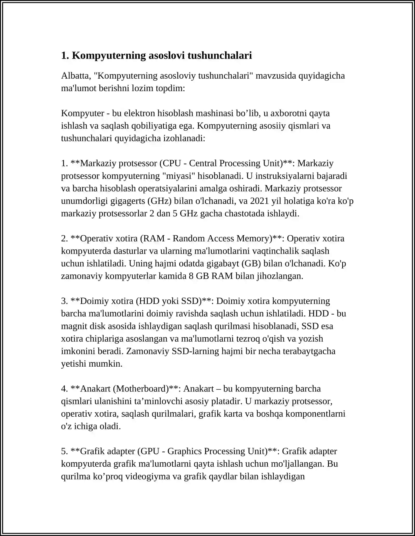 KOMPYUTERNING ISHLASH PRINSIPI VA TASHKIL ETUVCHILARI 3