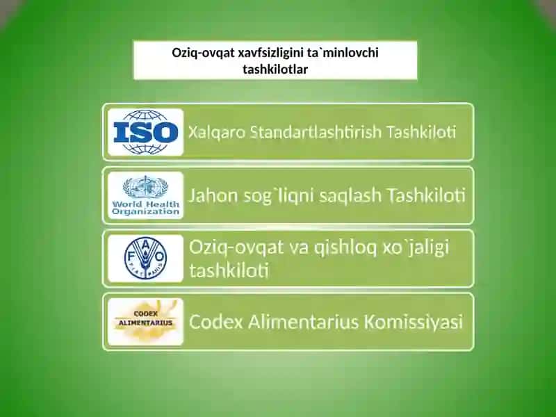Oziq-ovqat mahsulotlarining xavfsizligini baholashning asosiy mezoni 3