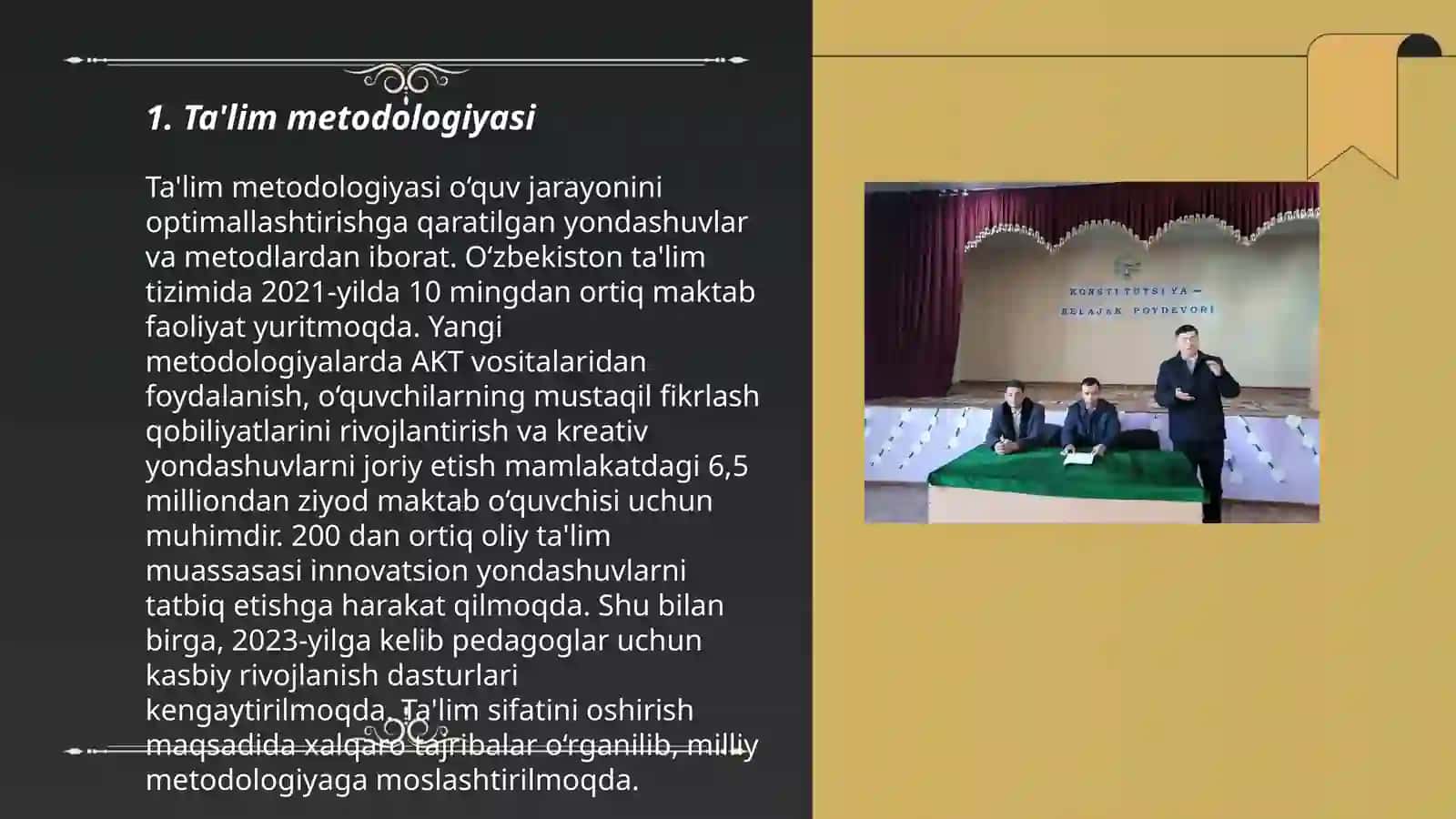 Ta'lim metodologiyasi 3